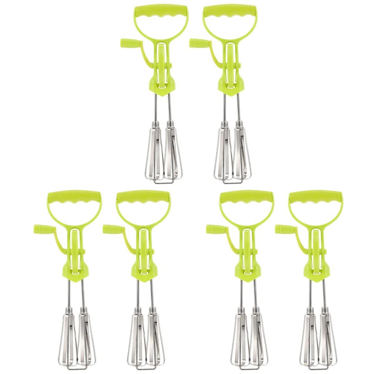 

Stainless Steel Egg Beater Mixer Tool Kitchen Hand Crank Blender Handheld Sauce Mixing Supplies Metal