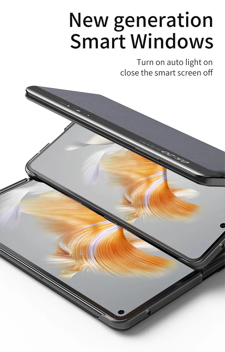 Suitable for Huawei MATEX3 Mobile Phone Case Mate x3 Windows Smart Leather Case Folding Screen Full Package Anti Drop Protective