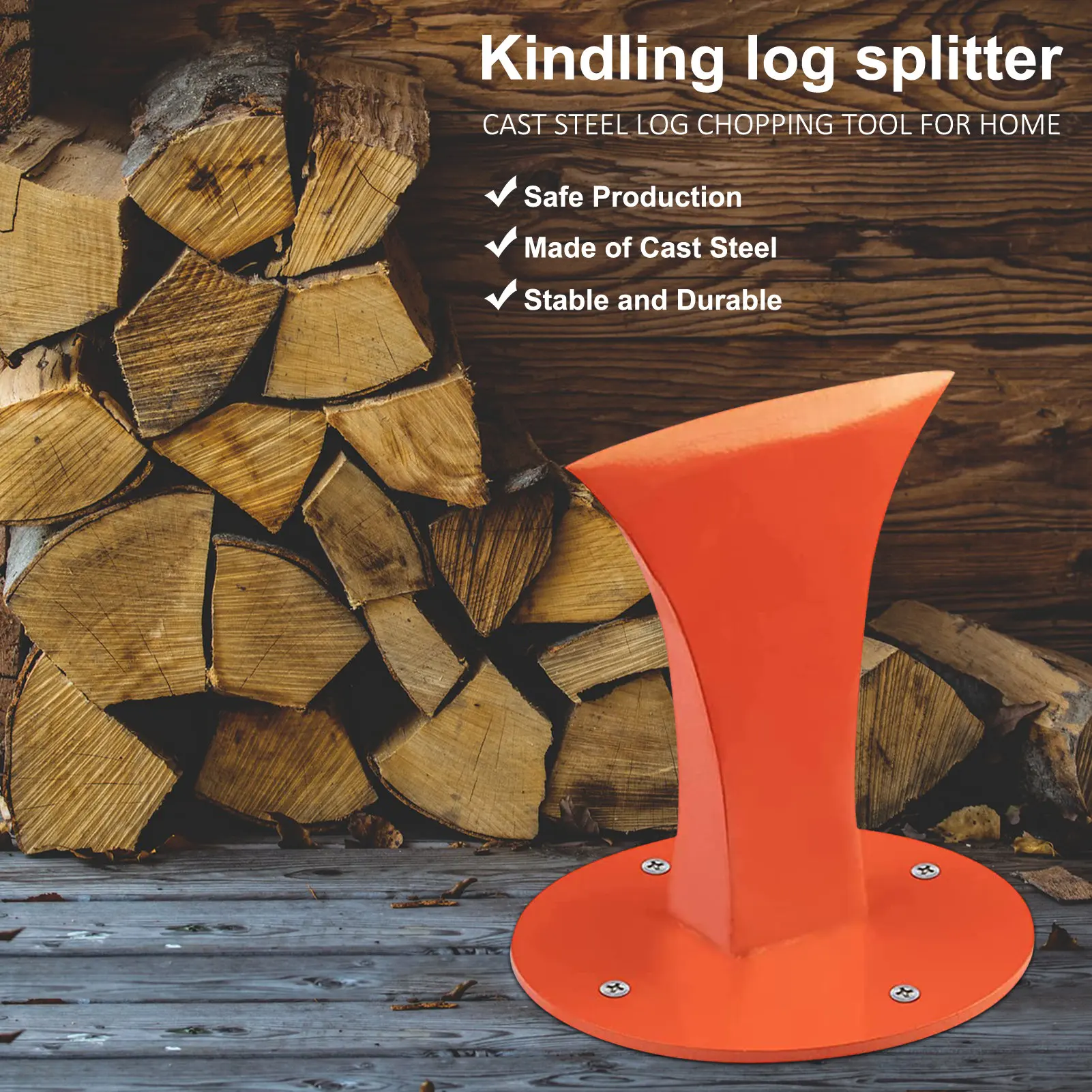 

Wood Kindling Splitter Log Splitter For Wood Stove Fireplace Wood Splitter Wood Splitting Wedge Manual Log Splitter Wedge Black