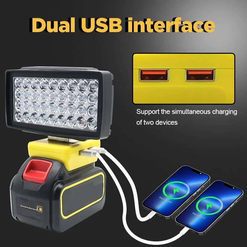 Внешний аккумулятор USB для DeWalt 18 в 20 DCB206 DCB203