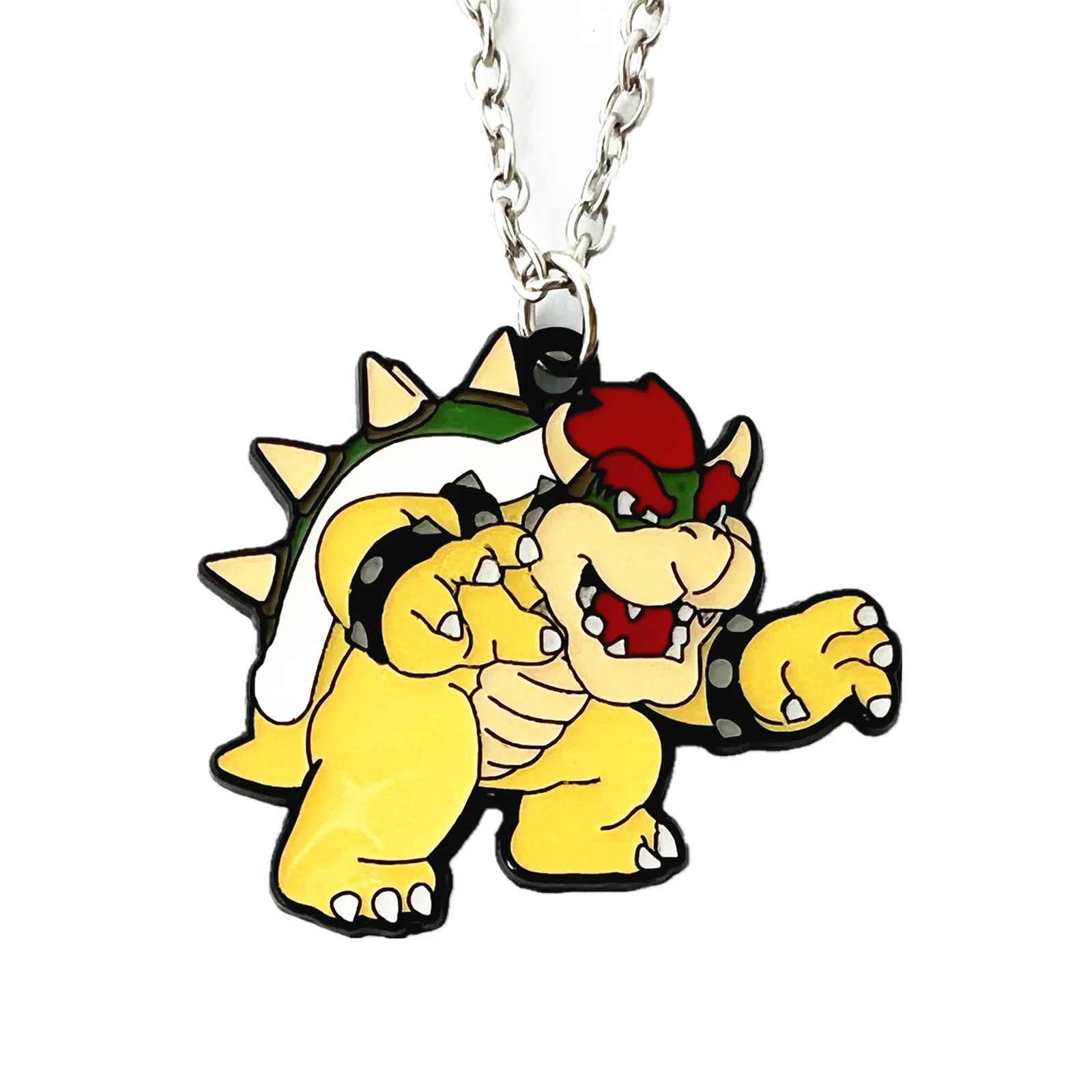 

Мультяшное Ожерелье Super Bowser, металлическое украшение для косплея