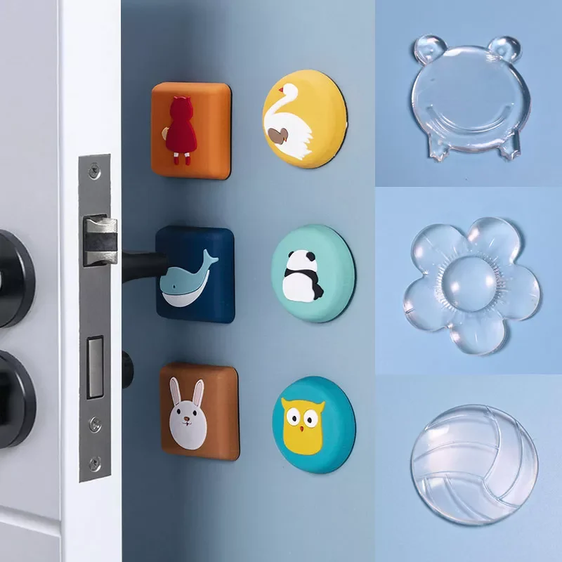 

2023NEW Self Adhesive Cartoon Door Stopper Wall Protectors Door Handle Bumpers Buffer Guard Stoppers Silencer Crash Pad