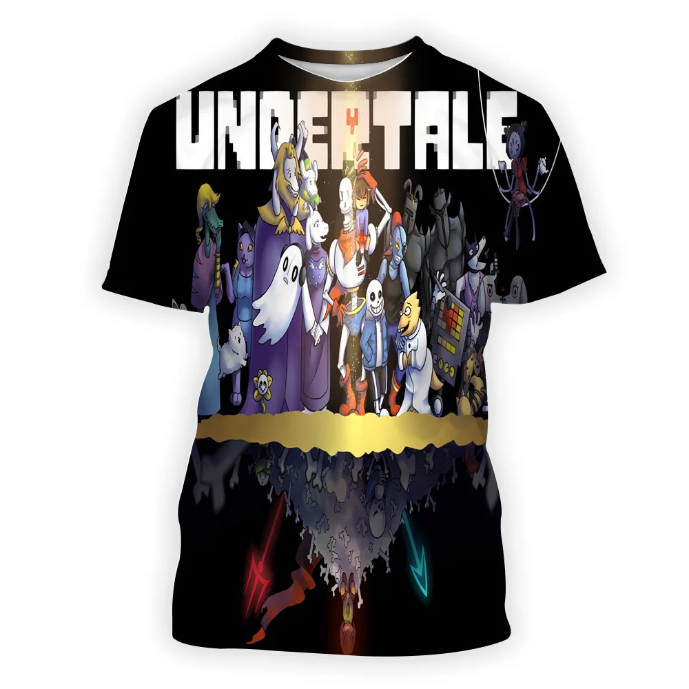 

Japanese Undertale sans 3D Men's Summer T-shirts Fashion Casual Short Sleeve Harajuku Streetwear O-Neck T-shirt Tops Tees