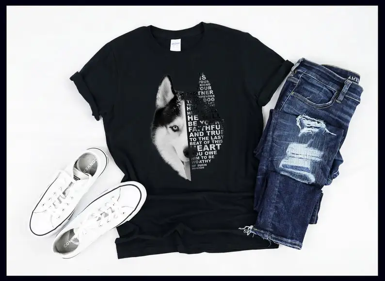 

He Is Your Friend Your Partner Your Defender Your Dog | Siberian Husky | Dog Lover Quote | Dogs | T-Shirt