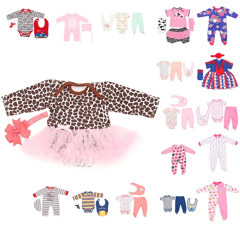 

18-22 Inch Simulation Rebirth Doll Clothes Doll Dress Reborn Baby Doll Clothes High Quality Dress