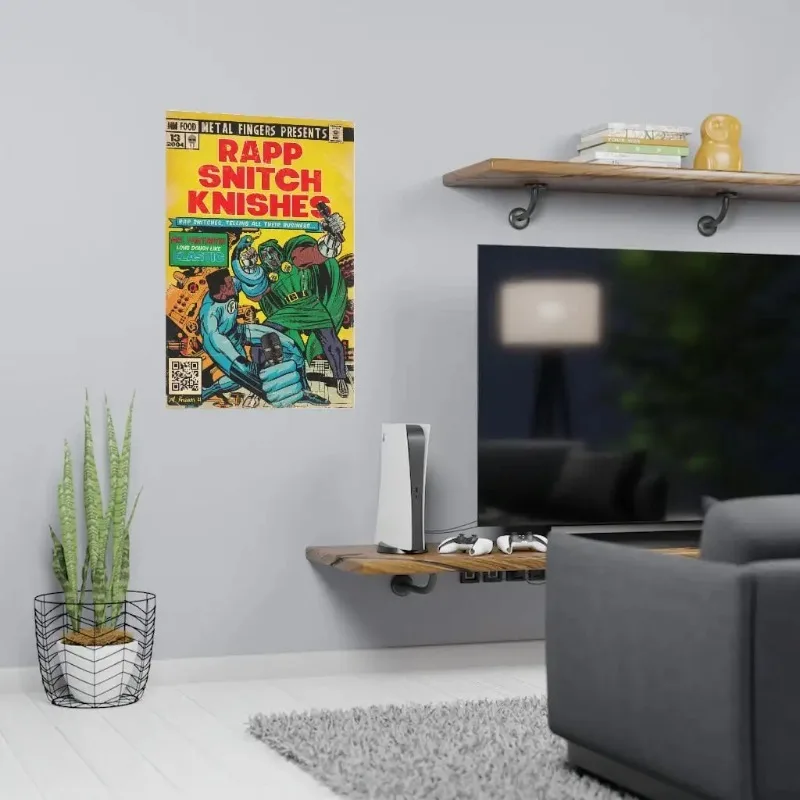 Винтажный плакат MF Doom Comics художественный принт на холсте без рамы распылительная