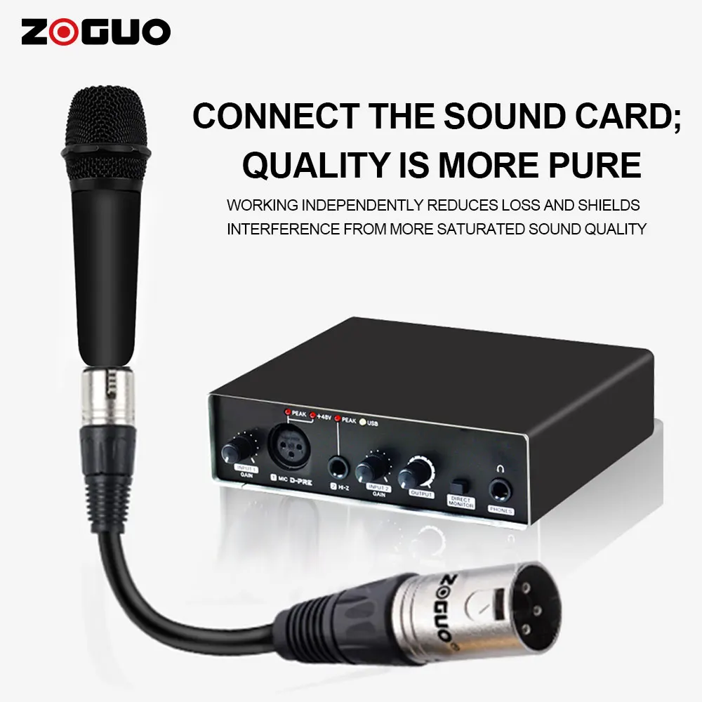 Кабель XLR для микрофона Папа-мама |