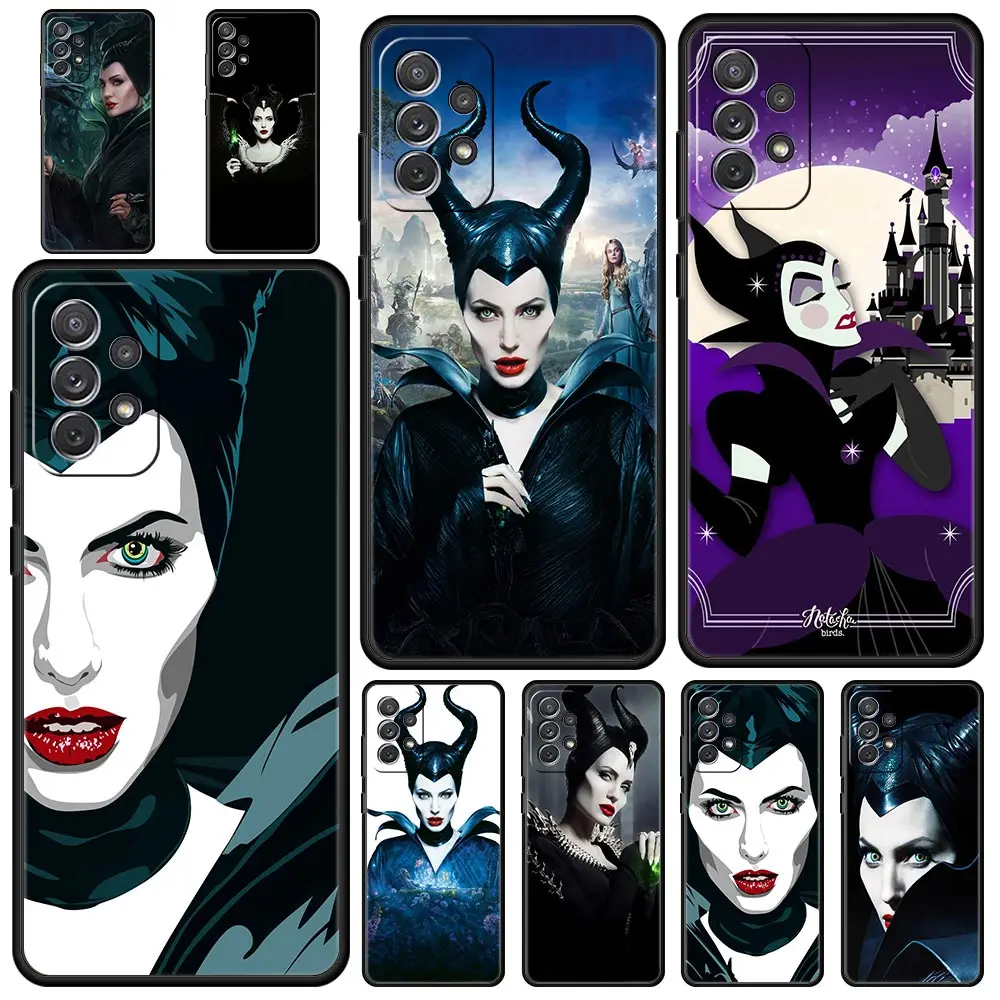 

Disney Maleficent Women Phone Case For Samsung Galaxy A51 A13 A71 A21S A12 A11 A31 A41 A01 A03s A22 A23 A33 A73 A53 5G Cover