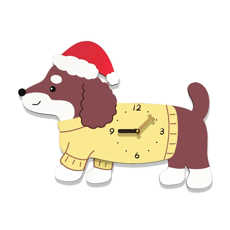 Креативные часы для собак бесшумное украшение