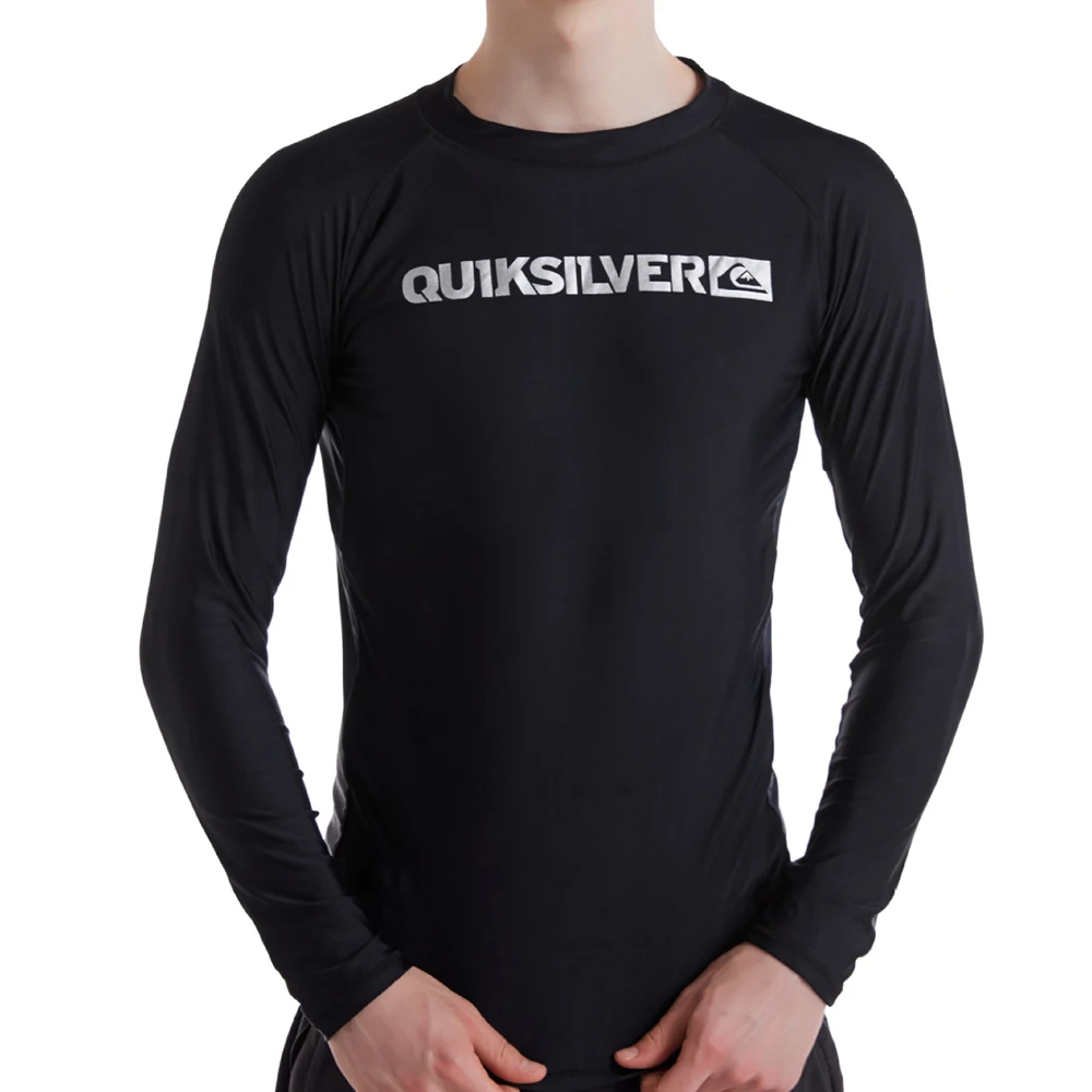 Fashion Men's Anti-Ultraviolet Long-Sleeve Rash Guard Surfing Suit Stretch Close-Fitting Quick-Drying Swim Surfing T-Shirt M-6XL