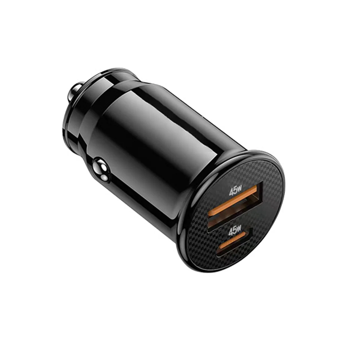 

Автомобильное зарядное устройство Mini USB, быстрая зарядка USB C, автомобильное зарядное устройство QC 4,0 45 Вт 5A Тип PD, быстрая зарядка, автомобильное зарядное устройство для телефона (черное яркое)