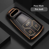 tpu car key protector case cover fob for audi a4 b9 a5 a6 8s 8w q5 q7 4m s4 s5 s7 tt tts tfsi rs key shell auto accessories