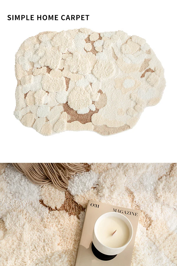 

Кремовый ковёр для спальни