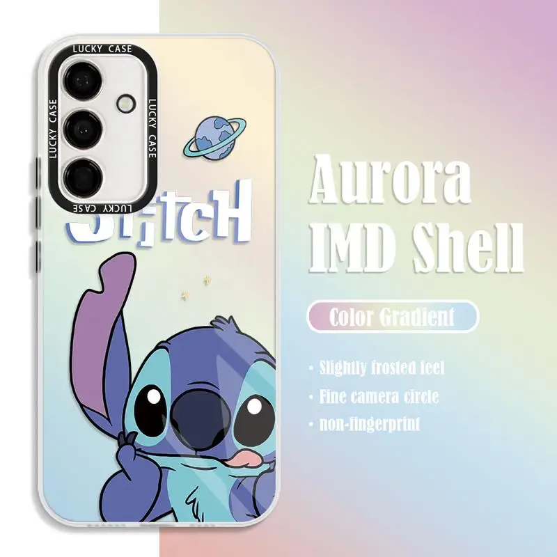 Стич девушка Ангел Sac лазерный градиент телефонные чехлы для samsung Galaxy A53 A24 A22 A13 A12