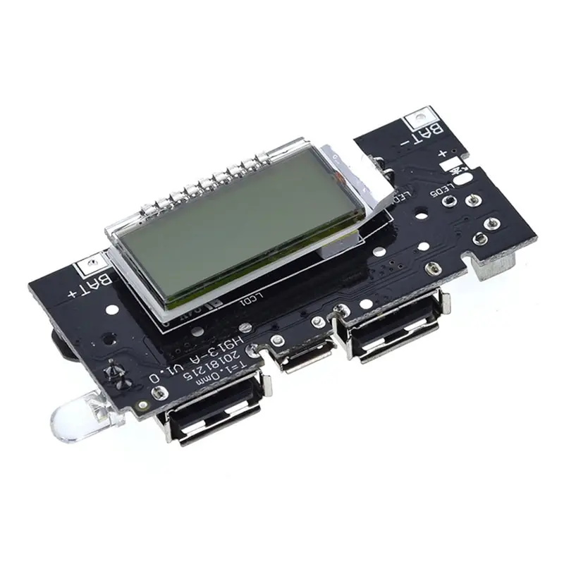 

18650 Battery Charger Board Dual USB PCB Power Module 5V Mobile Power Bank Accessories
