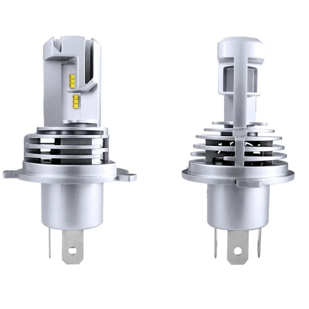 

2 Pcs Suite Car Light Bulb LED Headlight Lamp Universal H4 9003 Replacement Aluminum Alloy Leds