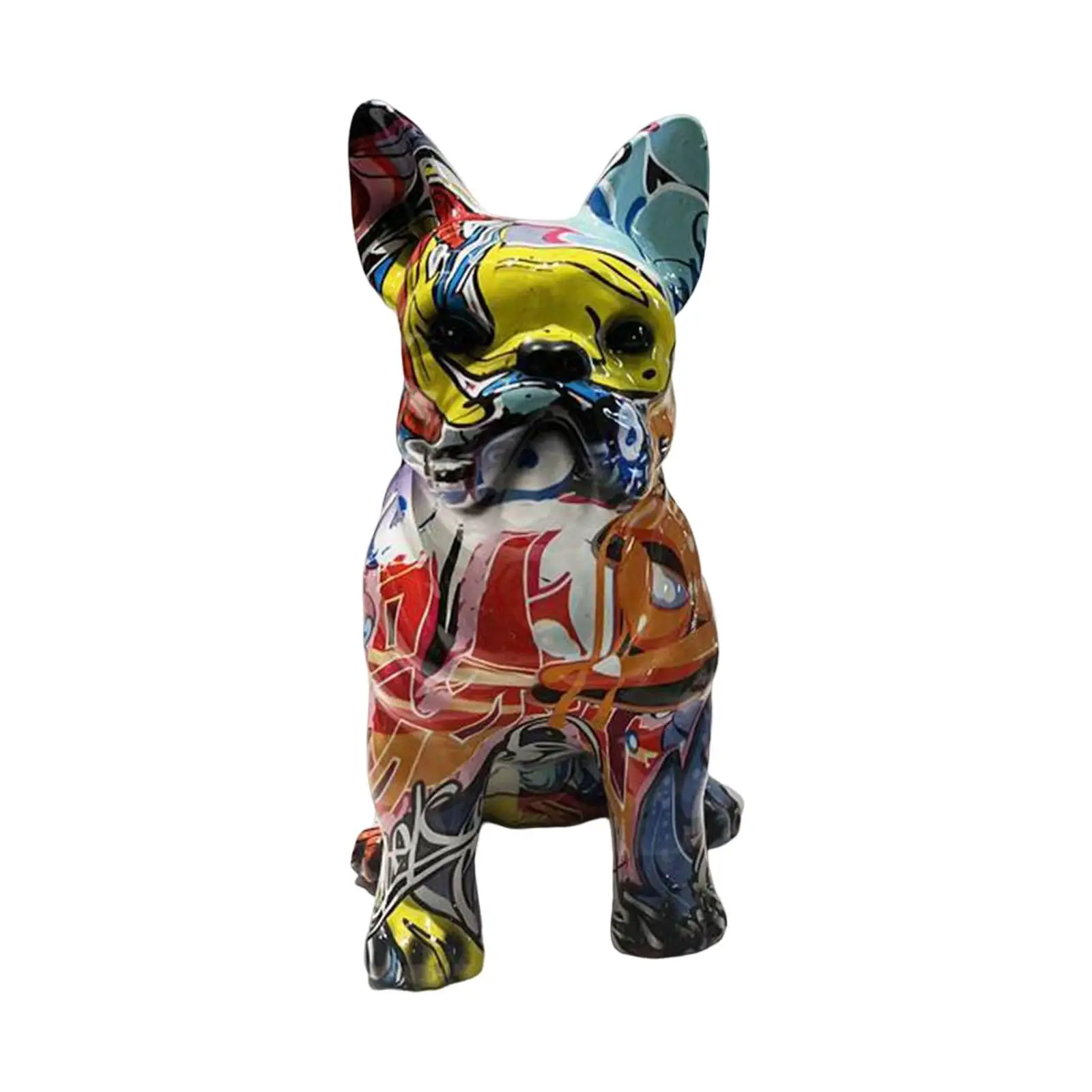 

Multicolor Graffiti French Statue Sculpture Figurine Home Decoration