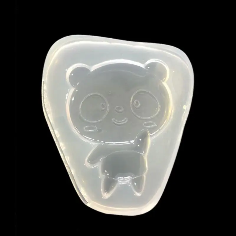 

E15E силиконовая форма в виде мультяшного медведя панды, игрушечные формы «сделай сам» для улучшения практичности ребенка