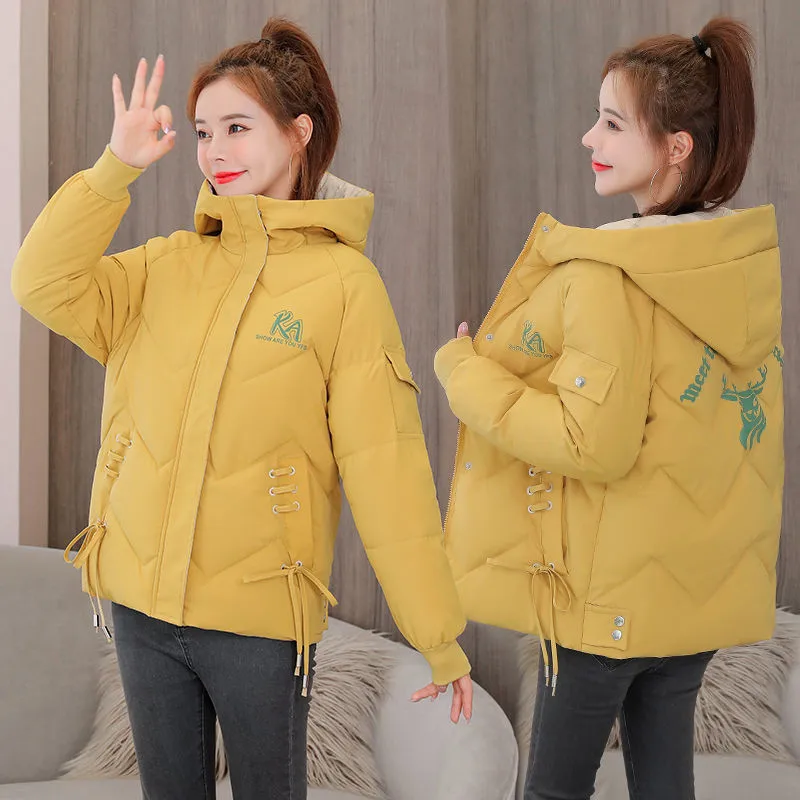2021 New Women Parkas Winter Coat Hooded Thicken Warm Down Cotton Jacket Loose Parka Cotton Padded Jackets Outwear Plus Size 2XL