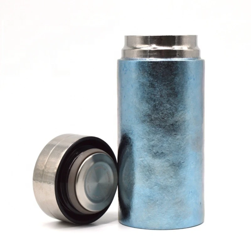 

Blue Water Bottle Pure Titanium Diamond Surface Ultralight Bactericidal Odor Resistance Festival Gift Bottle