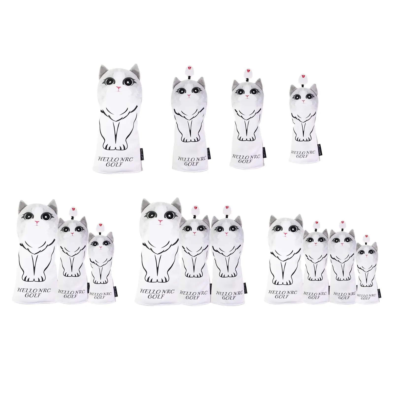

Durable Golf Driver Head Cover Waterproof , 3, 5, UT Drivers Headcover Fleece Sleeve Accessories