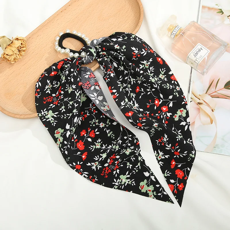 Yanwenx новые ленты для волос эластичные резинки с принтом конский хвост красочные