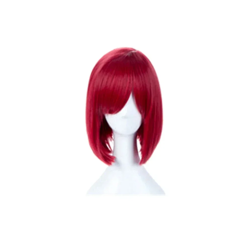 Anime Danganronpa Magician Yumeno Himiko Girl Uniform Cosplay Costume Halloween Carnival Student Red Wig