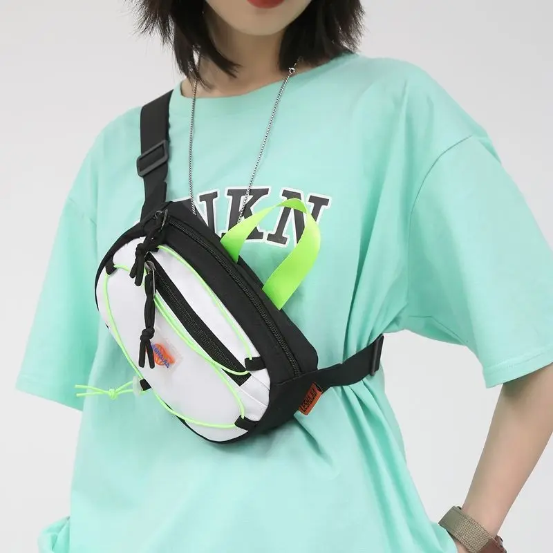 Mens Sports Chest Bag Summer Crossbody Shoulder Bag Canvas Small Shoulder Bag