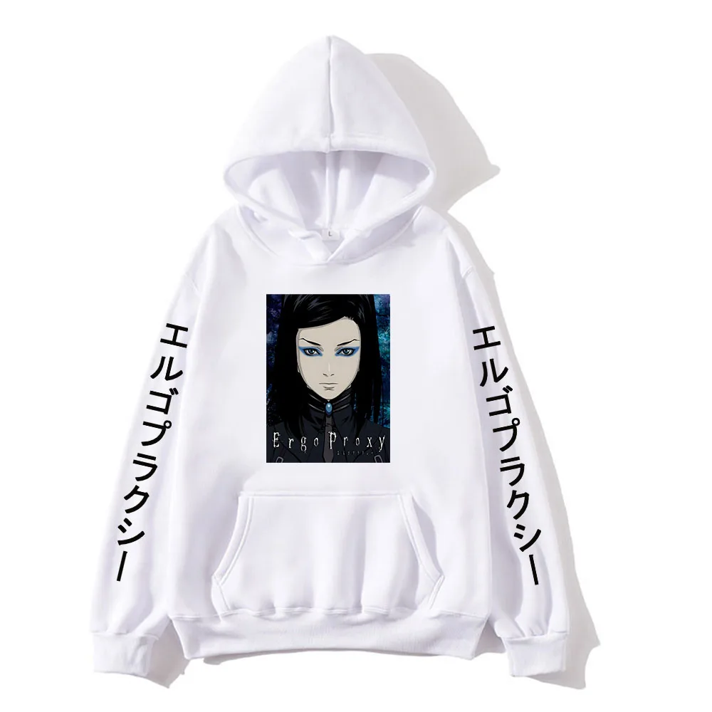

Ergo Proxy Re-l Mayer Harajuku Anime Hoodies Cute Cartoon Sweatshirts Aesthetic Men/women Clothes Long-sleeved Fleece Streetwear