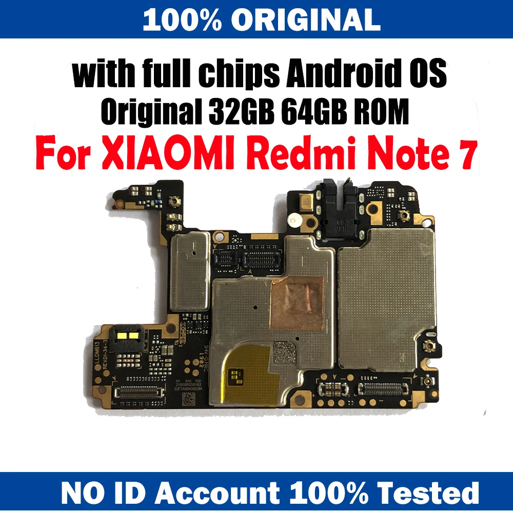 Для Xiaomi Hongmi Redmi Note 7 материнская плата Android установка с полными ЧИПАМИ