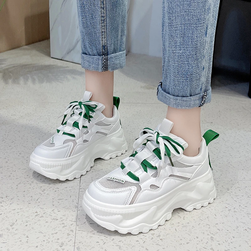 

Кроссовки женские сетчатые, дышащие, Вулканизированная подошва, кроссовки для бега, весна-лето 2022