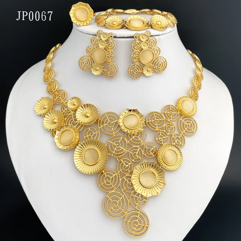 2022 г., африканская мода, позолоченные украшения, ожерелье из Дубая с опалом, браслет, серьги, кольцо, предназначенное для женщин, подарок на с...
