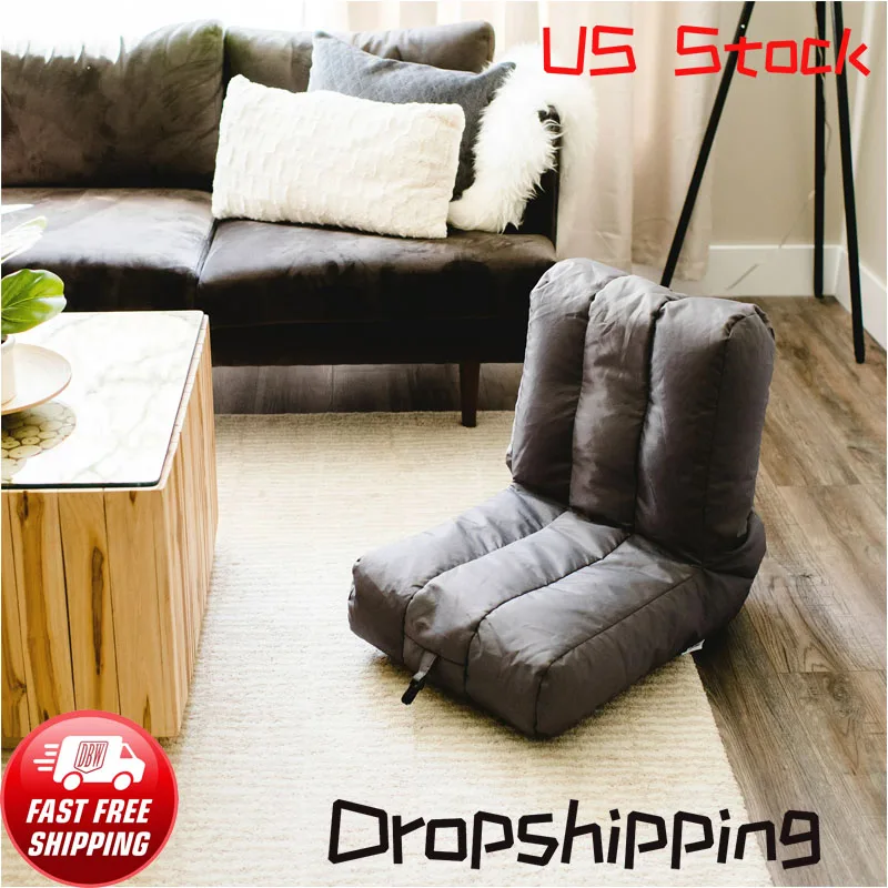 2-pack, Smartmax 1.5ft, Steel Gray Memory Foam Stuffed Loung