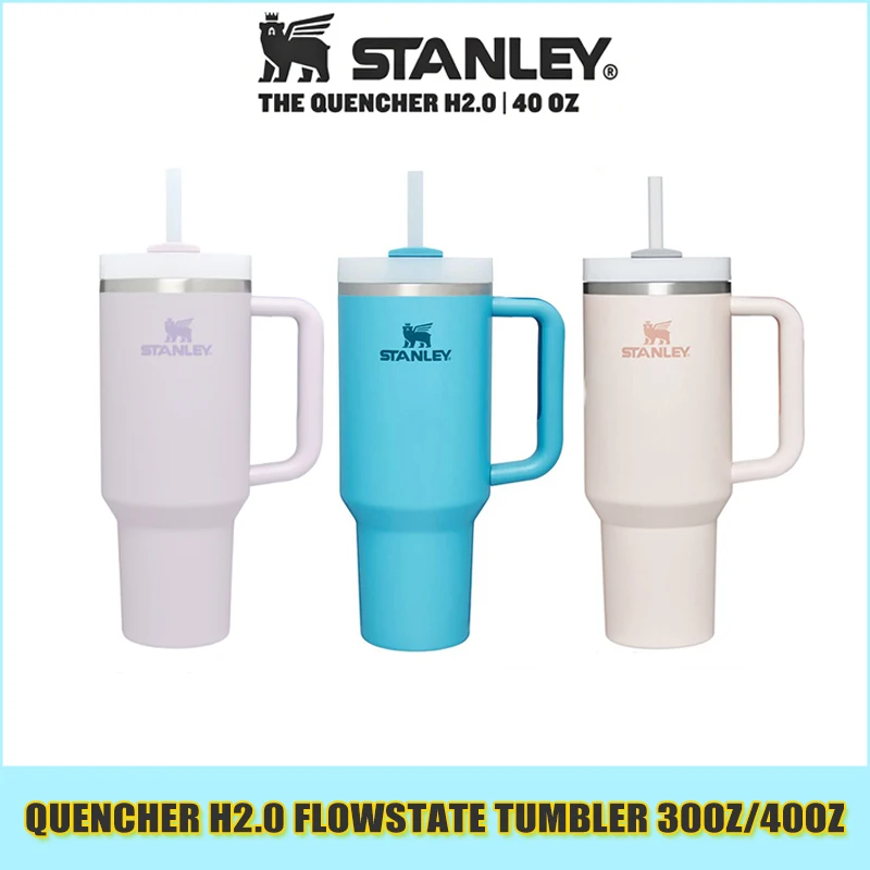 Stanley 30oz/40oz Quengher H2.0 Tumbler With Handle Lids Stainless Steel  Coffee Termos Cup Car Mugs vacuum cup - AliExpress