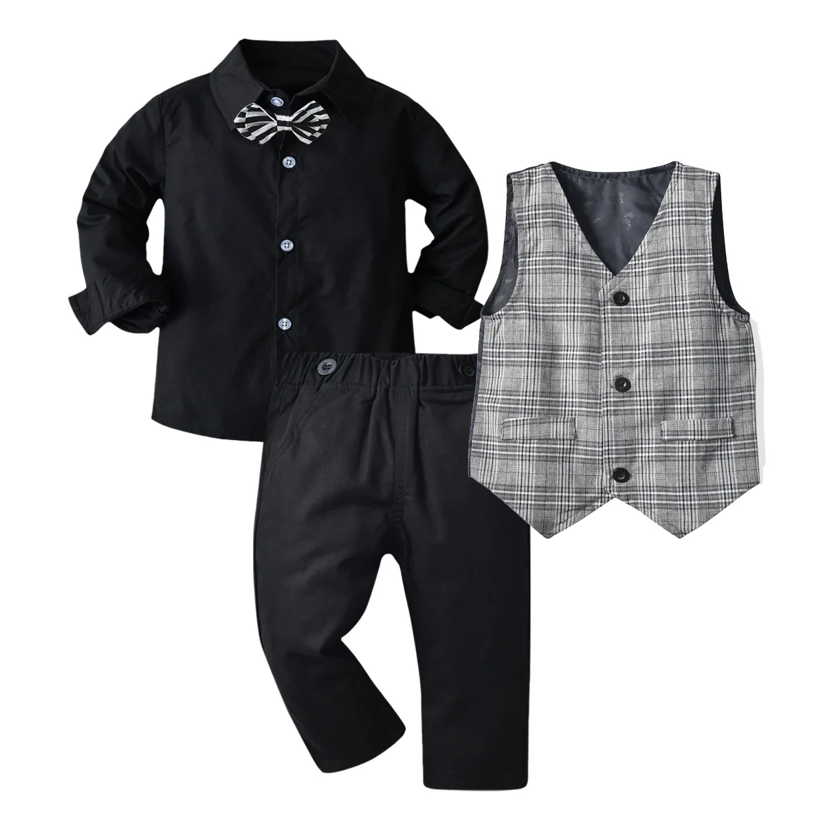 Baby Boys Gentleman Outfits Suits Clothing Spring and Autumn Children Shirt Pants Jacket Suit Baby Boy Clothes