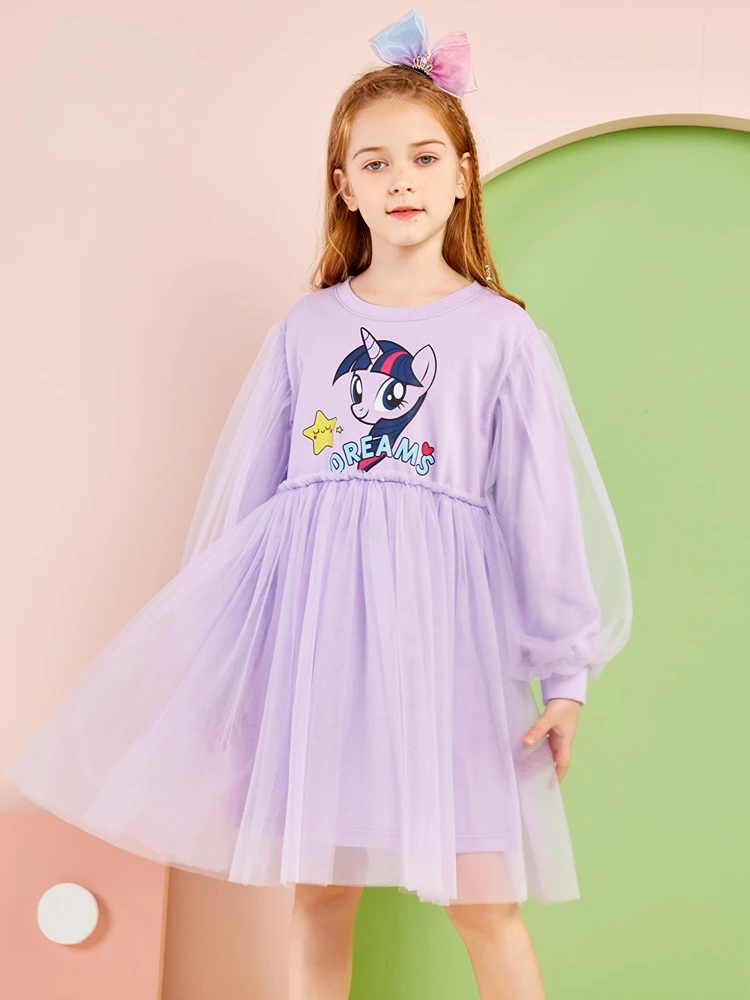 

Детская одежда My Little Pony модное платье принцессы для девочек сетчатая юбка с вырезами Новое Детское платье подарок на день рождения