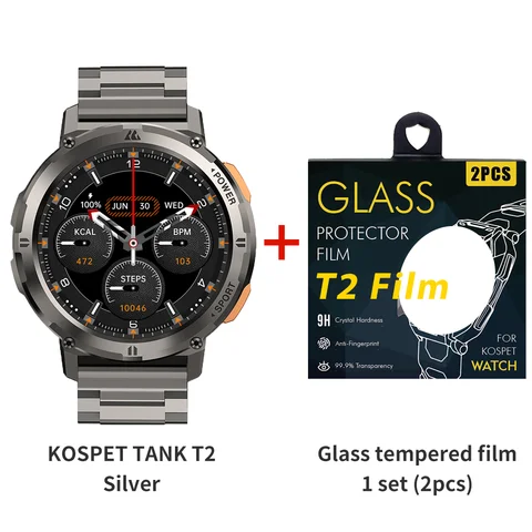 Оригинал KOSPET TANK T2 Ультра умные часы для мужчин часы AMOLED AOD Smartwatch Bluetooth Вызов электронные мужские Смарт часы