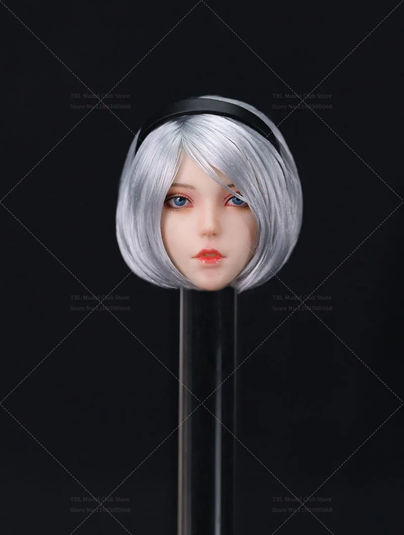 Фото WTOYS Масштаб 1/6 2B Sister NieR Белое платье с длинными рукавами Юрь 2B с резным ножом подходит для 12-дюймовой экшн-фигурки, модель куклы №5