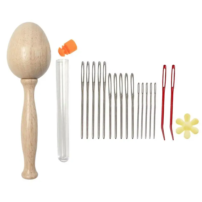 

Инструмент для дарнинга яиц, инструмент для ремонта дарнинга яиц с ручкой для ручного шитья, починки носков, свитеров и вязаных носков