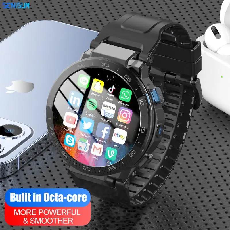 

Смарт-часы с восьмиядерным процессором MTK6762, экран 16 дюймов, 400*400, 8 Мп, HD-камера, 128 ГБ, 1080 мАч, SIM-карта, Wi-Fi, GPS, пульсометром, глобальные Смарт-часы 4G