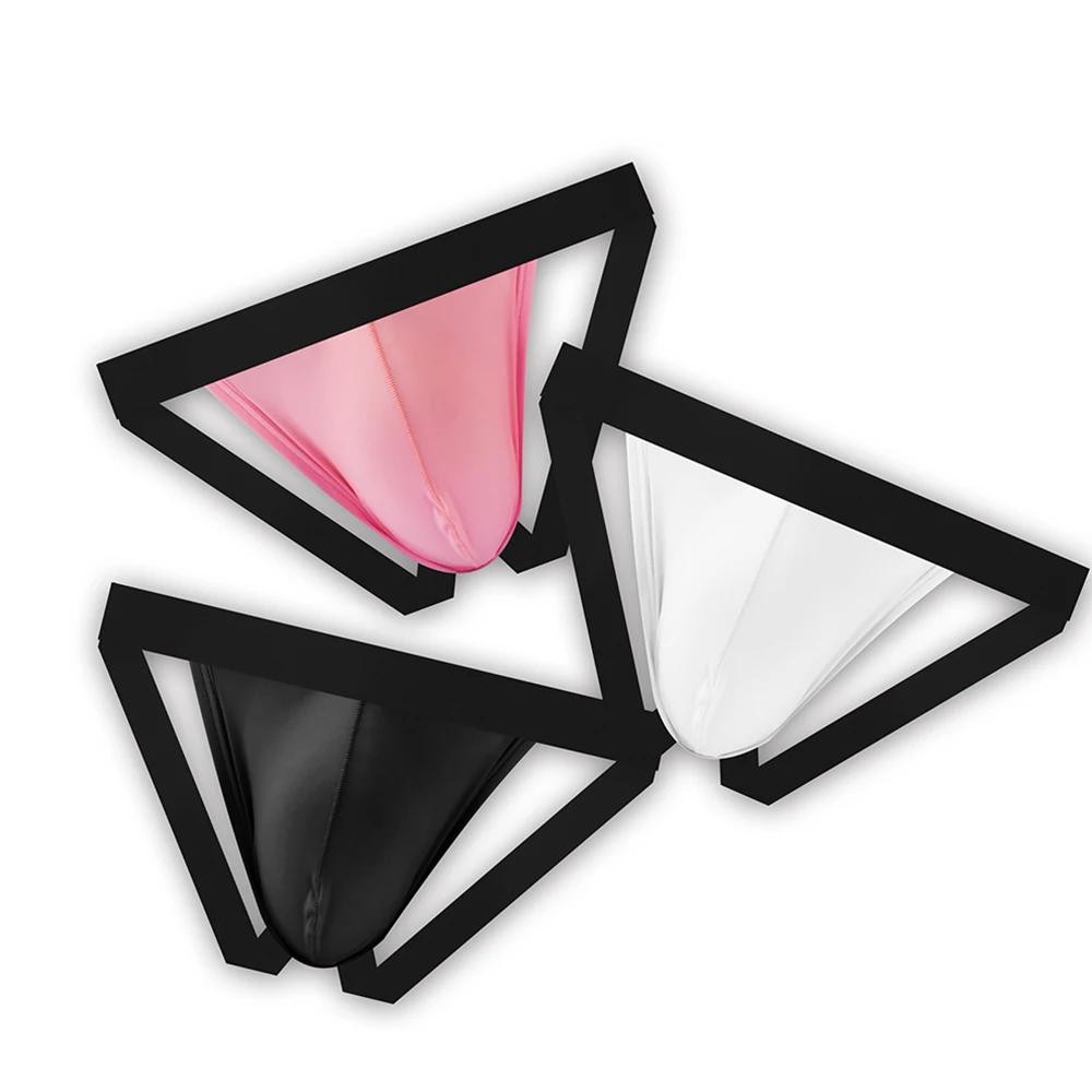 

Open Butt Ice Silk Briefs Mens Jock Strap Sport Bulge Pouch Panties Breathable Backless Underwear Sexy Male Low Rise Underpants