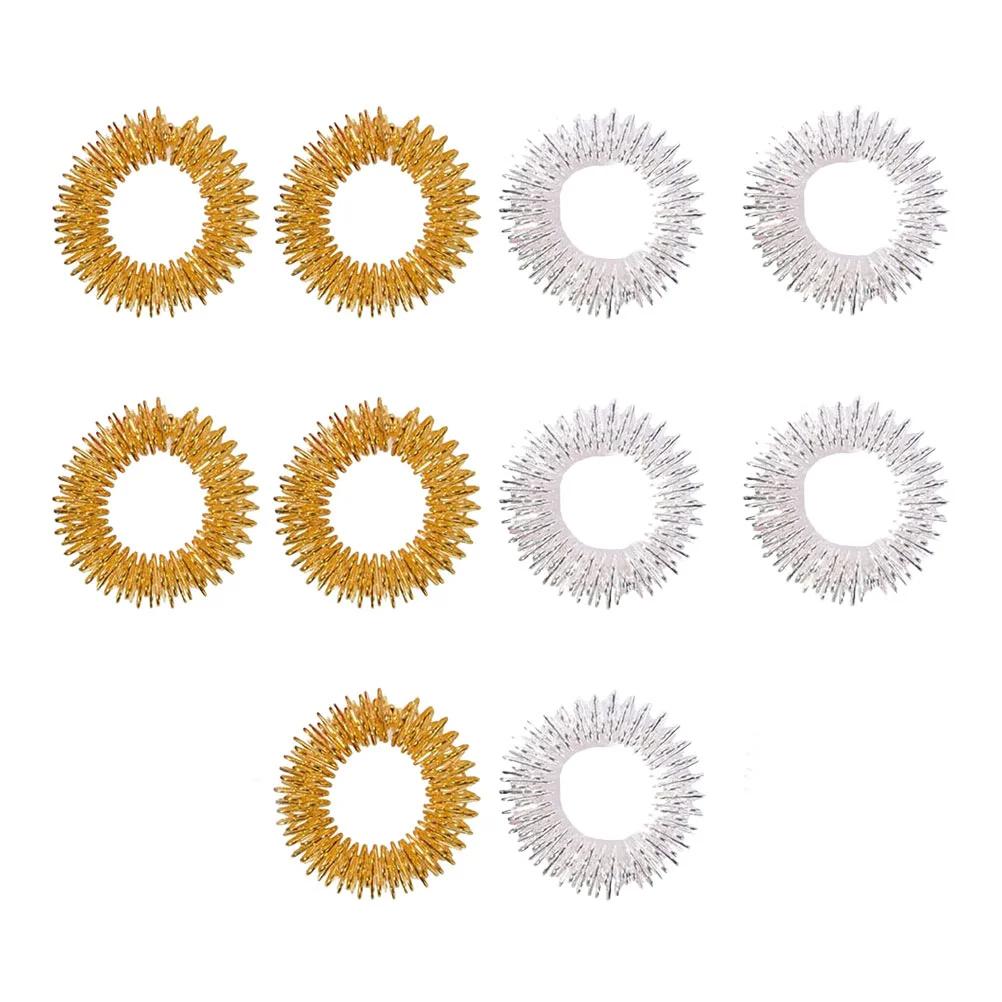 

Finger Rings Ring Sensory Acupressure Spiky Fidget Massagestress Reducer Relief Toy Circulation Massagertools Bracelets Se Wrist