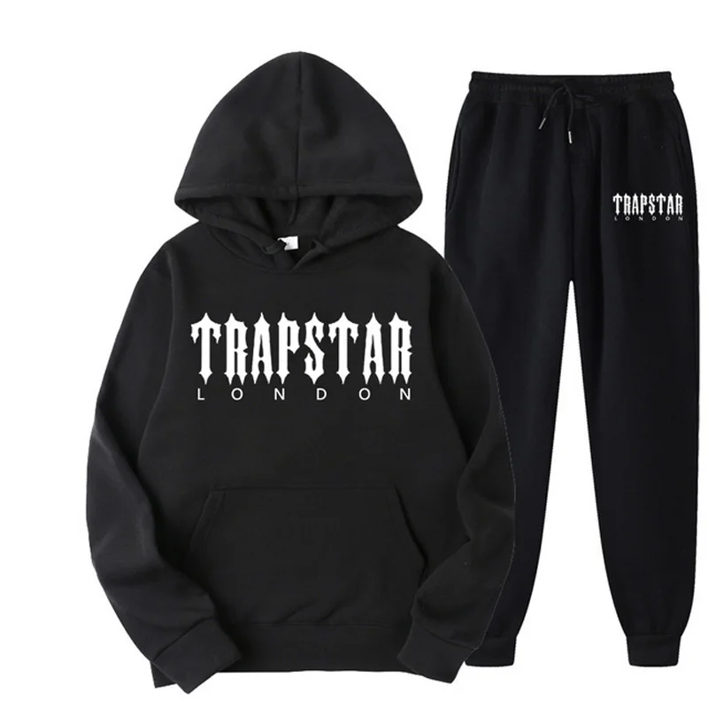 

2023 New Tracksuits Mens Clothes Trapstars 2 Pieces Set Hoodie Sweatshirt+Sweatpants Suit Hoodies Sportswear Jogging Homme Women