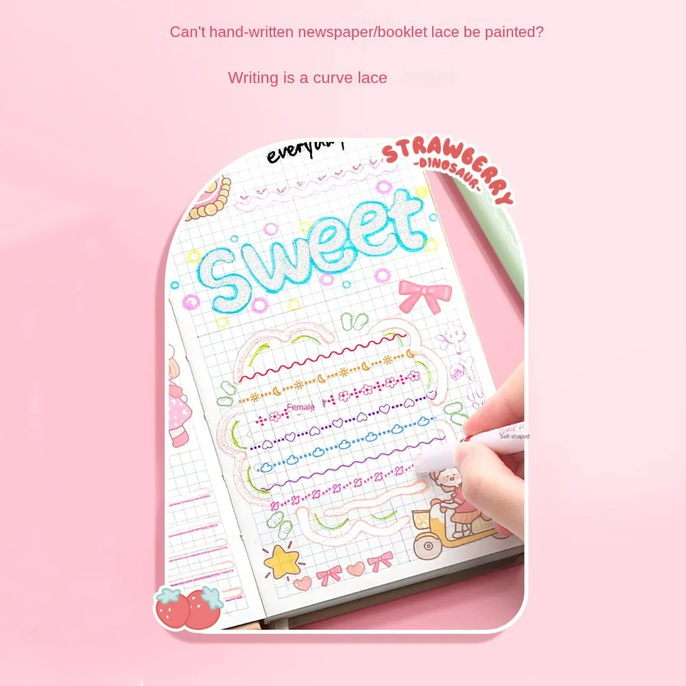 6 шт./набор яркие цветные маркеры в форме сердца