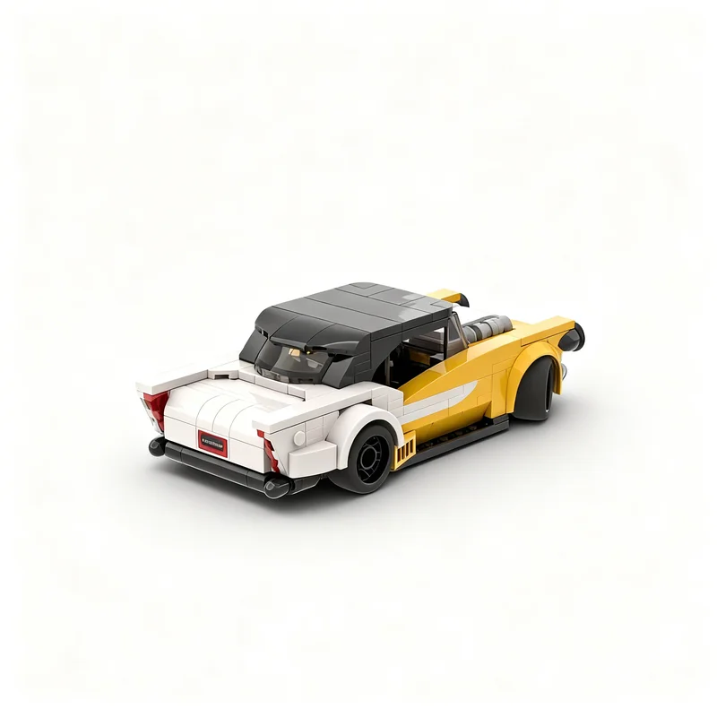 301 деталь MOC: Конструктор Chevrolet Bel Air City Champions, модель для сборки, рождественский подарок, DIY-набор для конструирования из кирпичиков (art.: 3920dc997dac8) - 3920dc997dac8