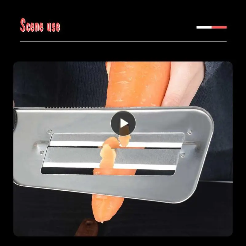 

Double Slice Blade Fish Scaler Cutter Multi-functional Fish Scale Cleaner Knive Stainless Steel Salad Shavings Slicing Artifact