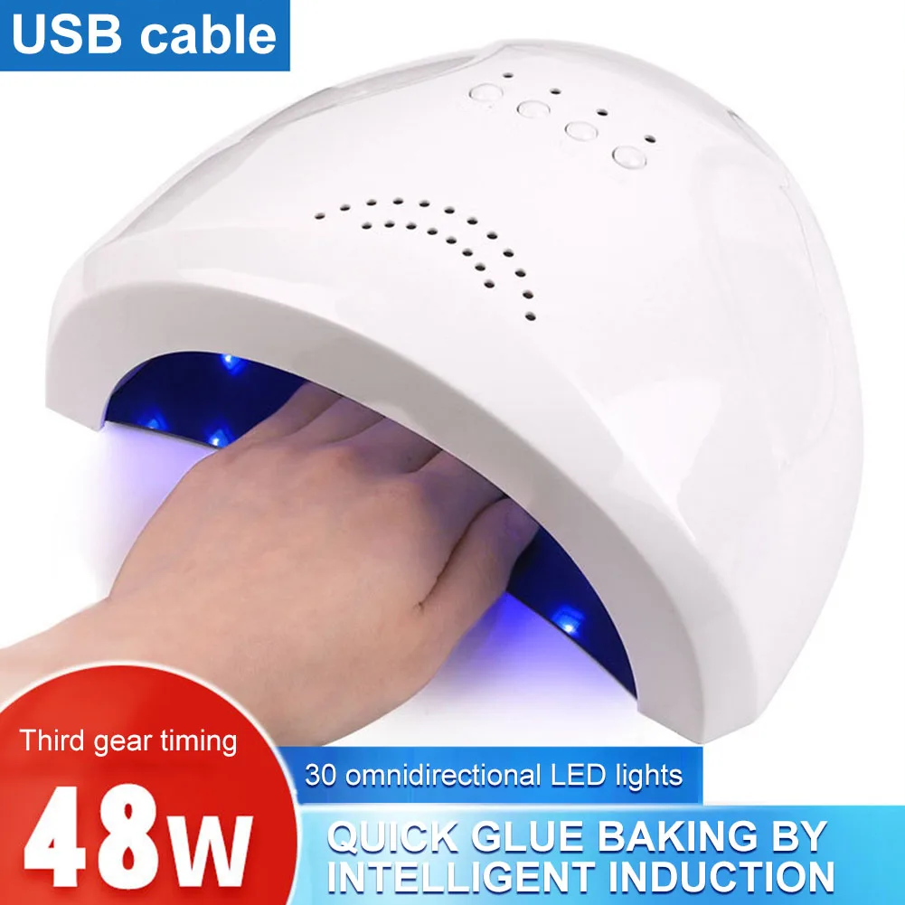 

LED UV Lamp USB Manicure Lamp 48W Induction Nail Polish Quick Drying Light Nail Polish Gel Quick Drying Machine