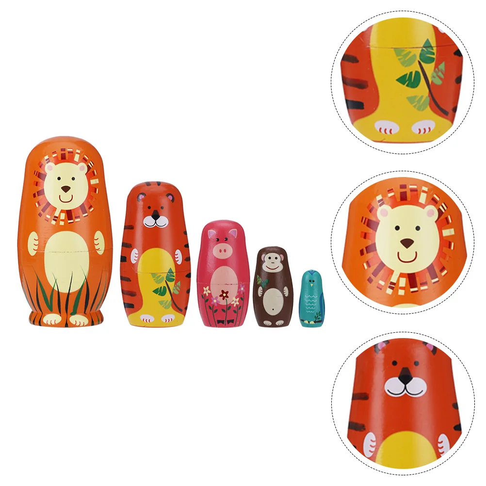 

5Pcs Cartoon Animal Nesting Home Adornment