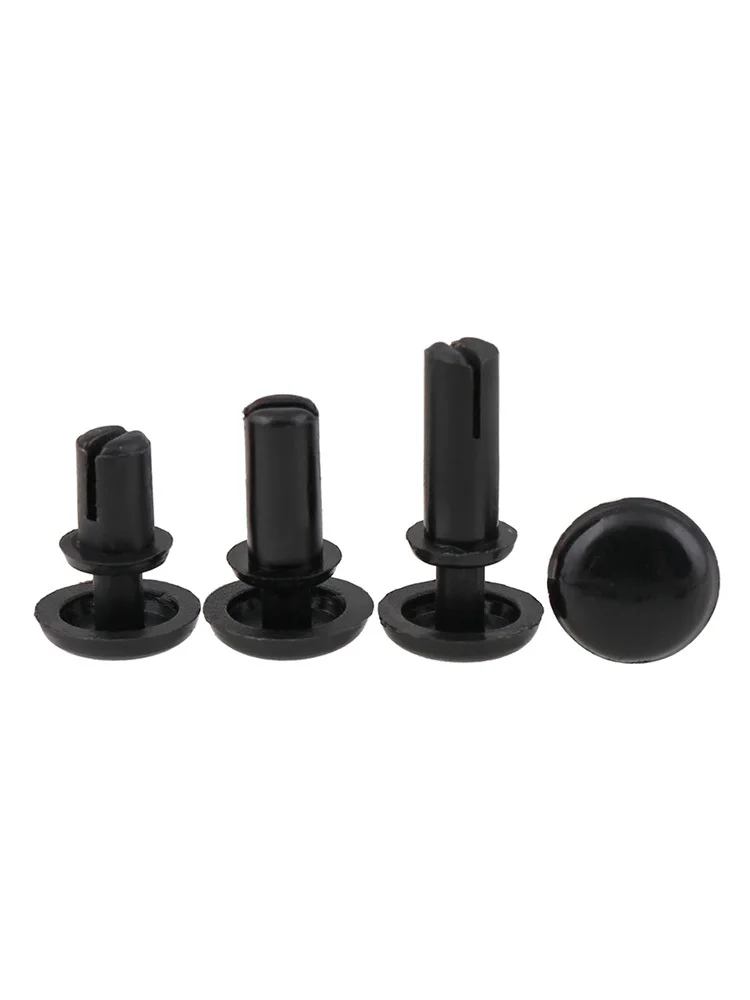 

R2024--R6080 20pcs Black Nylon Plastic R-Type Expansion Rivet Clamp Screw Nut,PC Board Fixing Buckle Heat Resistant