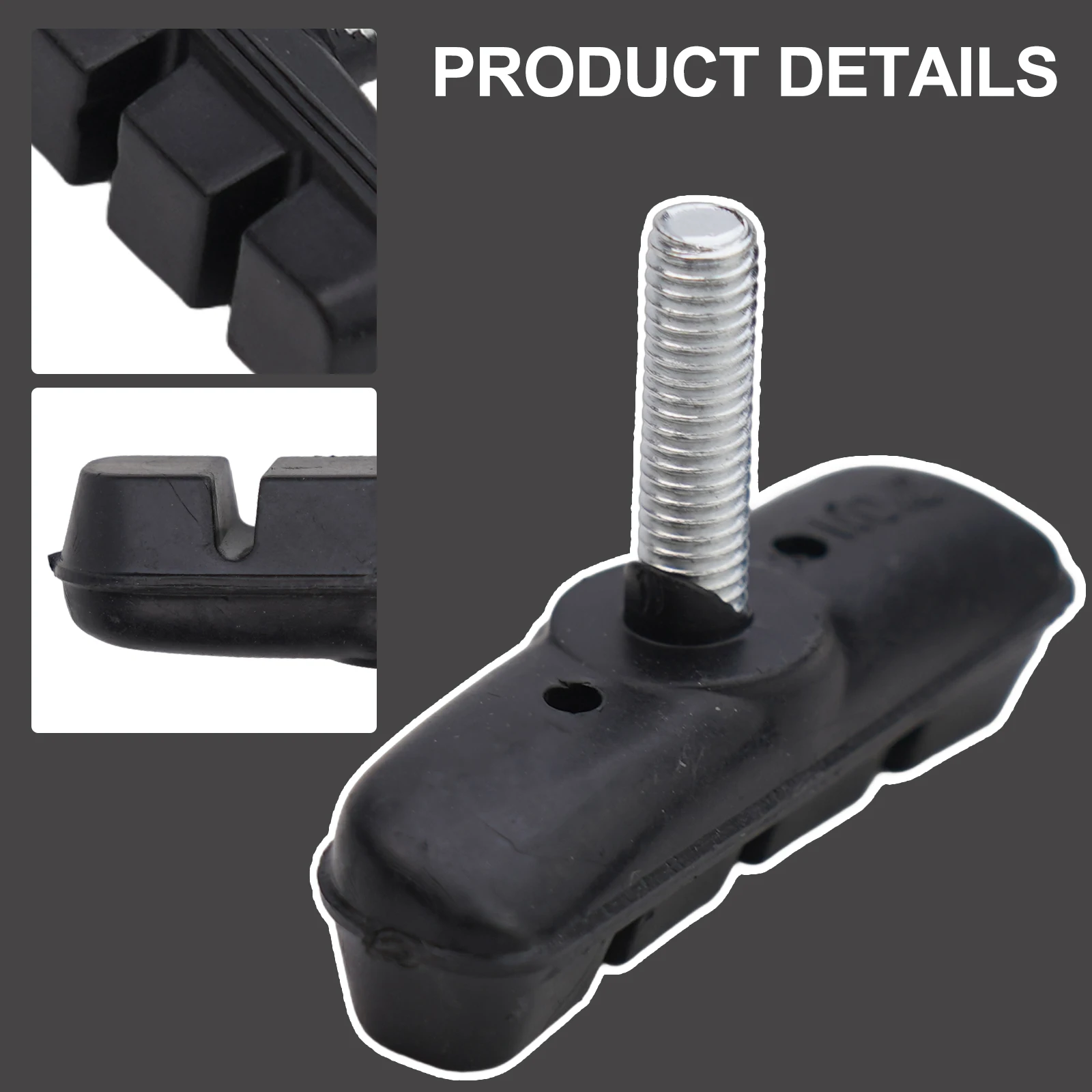 4 шт. велосипедные тормозные колодки 55 мм черные легкие безрезьбовые аксессуары